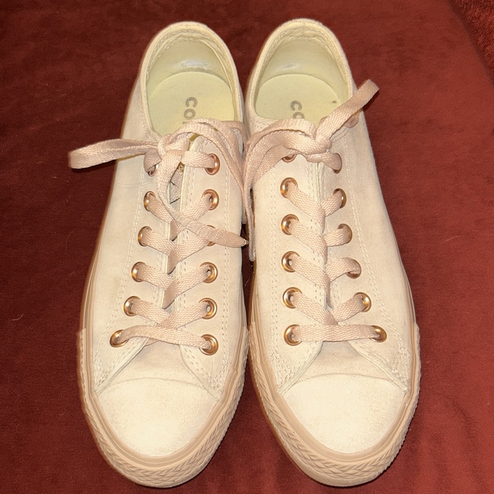 Converse women’s all star pastel
 leather lace-ups size 7.5